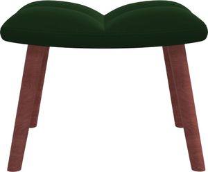 vidaXL Fotel z podnóżkiem, ciemnozielony, obity aksamitem 8