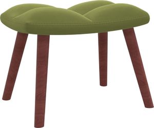 vidaXL Fotel z podnóżkiem, jasnozielony, obity aksamitem 7