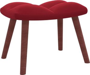 vidaXL Fotel z podnóżkiem, winna czerwień, obity aksamitem 7