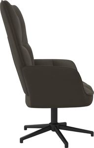 vidaXL Fotel, ciemnoszary, obity aksamitem 4