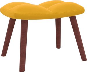 vidaXL Fotel z podnóżkiem, musztardowy, obity aksamitem 7