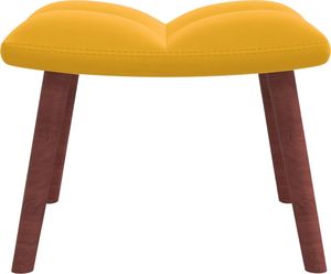 vidaXL Fotel z podnóżkiem, musztardowy, obity aksamitem 8