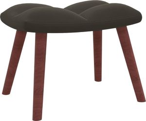 vidaXL Fotel z podnóżkiem, ciemnoszary, obity aksamitem 7