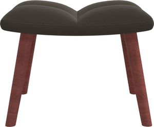 vidaXL Fotel z podnóżkiem, ciemnoszary, obity aksamitem 8