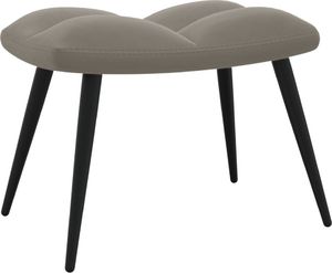 vidaXL Fotel z podnóżkiem, jasnoszary, obity aksamitem 7