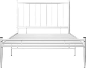 vidaXL Rama łóżka, biała, metalowa, 100 x 200 cm 4