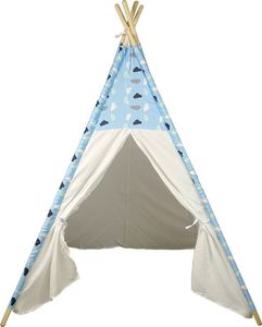 LeanToys Domek Namiot Dla Dzieci Tipi Indiański Chmurki Wodoodporny Ogród 2