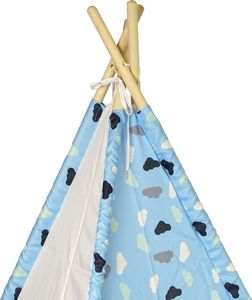 LeanToys Domek Namiot Dla Dzieci Tipi Indiański Chmurki Wodoodporny Ogród 3