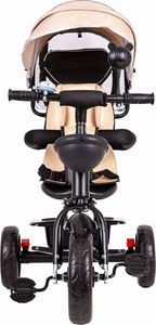 Ecotoys Rowerek trójkołowy, obracane siedzisko, beżowy 5