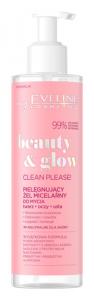 Eveline EVELINE Beauty & Glow Clean Please! PIELĘGNUJĄCY ŻEL MICELARNY 1