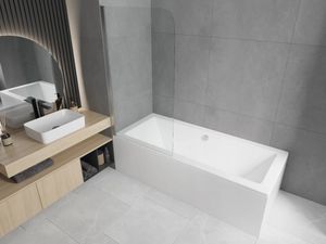 Parawan nawannowy Mexen Mexen Felix parawan nawannowy 1-skrzydłowy 80 x 140 cm, transparent, chrom - 890-080-001-01-00 3