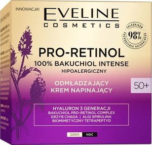 Eveline Pro-Retinol 100% Bakuchiol Intense 50+ Odmładzający krem napinający 50ml 1