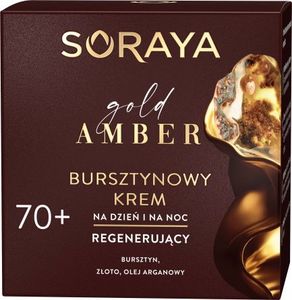 Soraya SORAYA Gold Amber BURSZTYNOWY KREM DO TWARZY 70+ regenerujący 1