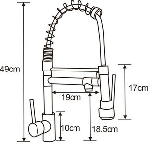 Bateria kuchenna Mexen Corina stojąca chrom 2