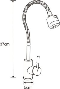 Bateria kuchenna Mexen Maya stojąca chrom 2