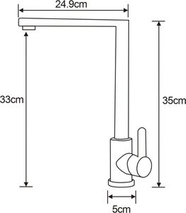 Bateria kuchenna Mexen Gina stojąca inox 2