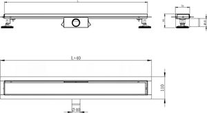 Mexen Odpływ liniowy z rusztem 5