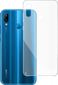 etumi Etui Do Huawei P20 Lite Gumowe Slim Clear View Pokrowiec Ochronny / Futerał Obudowa / Ochrona Clear Cover Bezbarwne Slim Case0038 1