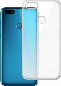 etumi Etui Do Motorola Moto E6 Play Gumowe Slim Clear Pokrowiec Ochronny / Futerał Obudowa / Ochrona Clear Cover Bezbarwne Slim Case0304 1