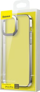 Baseus Przeźroczyste Etui Baseus Glitter do iPhone 13 Pro (srebrne) 4