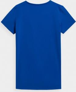 4f Koszulka damska H4L22-TSDF352 kobaltowa r. S 2