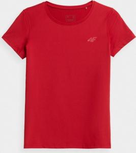 4f Koszulka damska H4L22-TSDF352 czerwona r. S 1