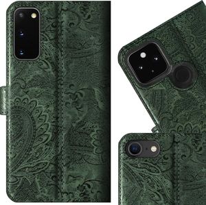 Surazo Wallet case RFID Premium - Ornament Zielony Samsung Galaxy S22 6