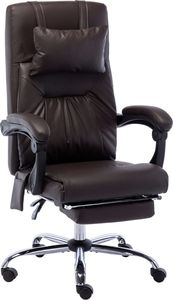 Krzesło biurowe vidaXL Brązowe 1