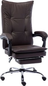 Krzesło biurowe vidaXL bez masażu Brązowe 1
