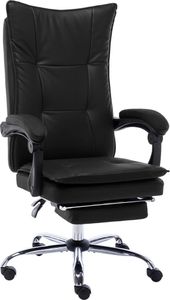 Krzesło biurowe vidaXL bez masażu Czarne 1