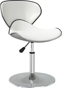 vidaXL Krzesła stołowe, 2 szt., białe, obite sztuczną skórą 4