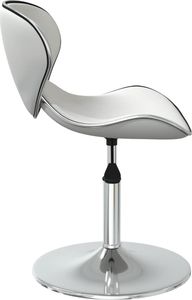 vidaXL Krzesła stołowe, 2 szt., białe, obite sztuczną skórą 6