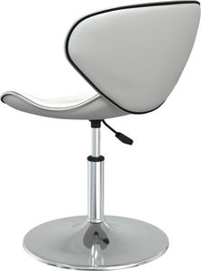 vidaXL Krzesła stołowe, 2 szt., białe, obite sztuczną skórą 8