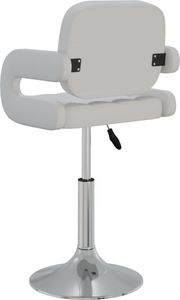 vidaXL Obrotowe krzesła stołowe, 2 szt., białe, obite sztuczną skórą 6