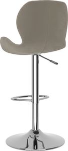 vidaXL Stołki barowe, 2 szt., jasnoszare, tapicerowane aksamitem 6