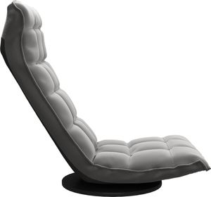 vidaXL Obrotowe krzesło podłogowe, ciemnoszare, obite aksamitem 4