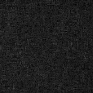 vidaXL Obrotowe krzesło podłogowe, czarne, obite tkaniną 3