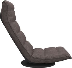 vidaXL Obrotowe krzesło podłogowe, kolor taupe, tapicerowane tkaniną 5