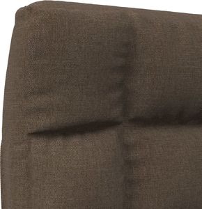 vidaXL Składane krzesło podłogowe, brązowe, obite tkaniną 8