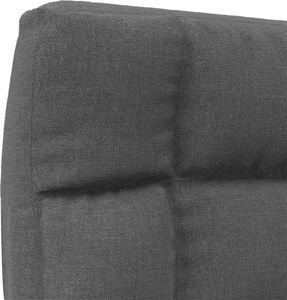 vidaXL Składane krzesło podłogowe, ciemnoszare, obite tkaniną 8