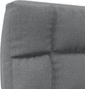 vidaXL Składane krzesło podłogowe, jasnoszare, obite tkaniną 8