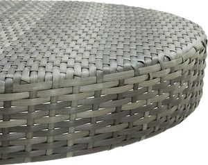vidaXL 5-cz. zestaw mebli barowych z poduszkami, rattan PE, szary 7