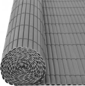 vidaXL Ogrodzenie dwustronne, 110 x 400 cm, szare 4