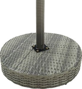 vidaXL 3-cz. zestaw mebli barowych z poduszkami, rattan PE, szary 7