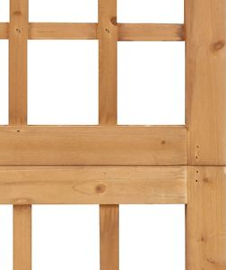 vidaXL Parawan pokojowy 6-panelowy/trejaż, drewno jodłowe, 242,5x180cm 5