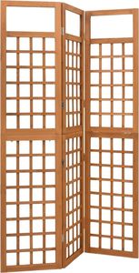vidaXL Parawan pokojowy 3-panelowy/trejaż, drewno jodłowe, 121x180,5cm 3