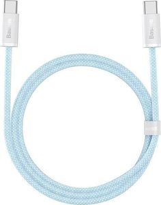 Kabel USB Baseus USB-C - USB-C 1 m Czarno-czerwony (BSU3005BLU) 1