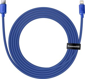 Kabel USB Baseus USB-C - Lightning 2 m Niebieski (BSU3021BLU) 4