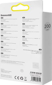 Kabel USB Baseus USB-C - Lightning 2 m Niebieski (BSU3021BLU) 6