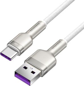 Kabel USB Baseus USB-A - USB-C 1 m Biały (BSU3016WHT) 3